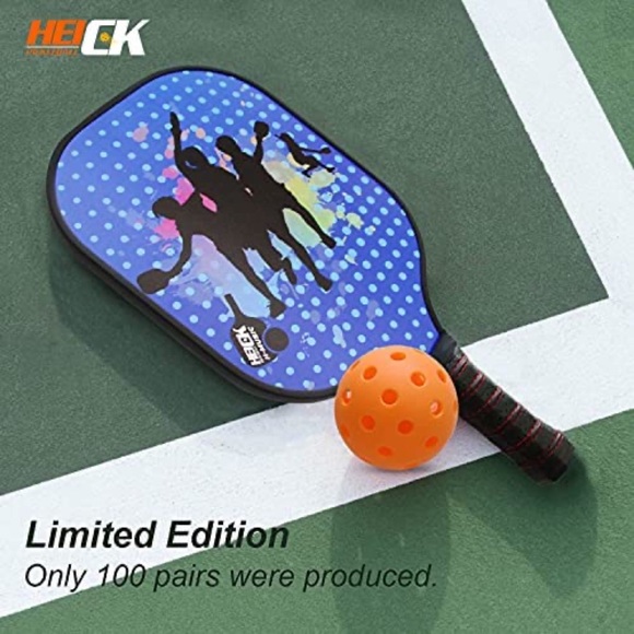 Carbon Fiber Pickleball Paddles Set of 2 for Beginners - Picture 4 of 6